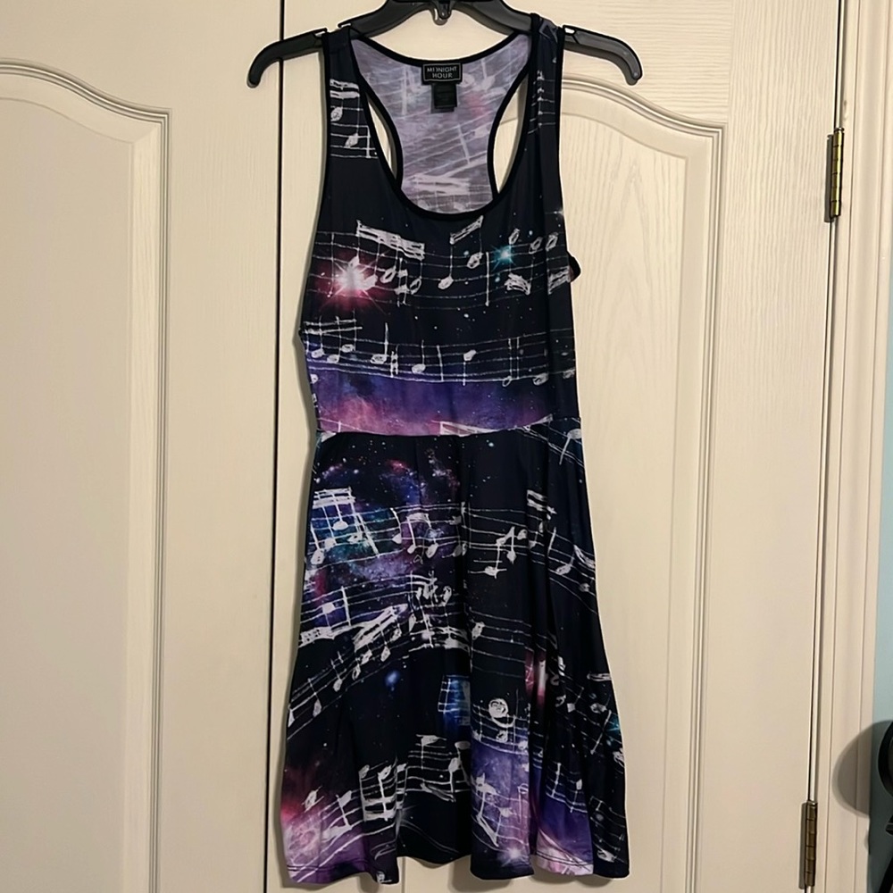 Music note razor back dress